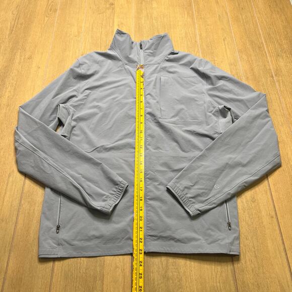 Lululemon Expeditionist Jacket Mens Sz M Rhino Grey Full Zip Mesh Performance - Picture 5 of 11